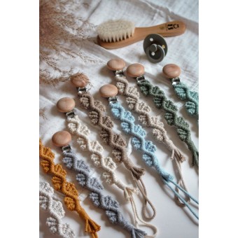 Macrame Clip Πιπίλας Leaves