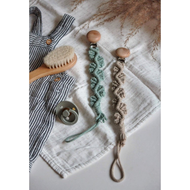 Macrame Clip Πιπίλας Leaves