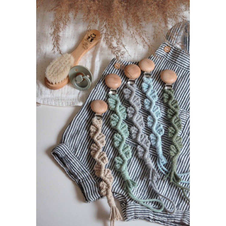 Macrame Clip Πιπίλας Leaves