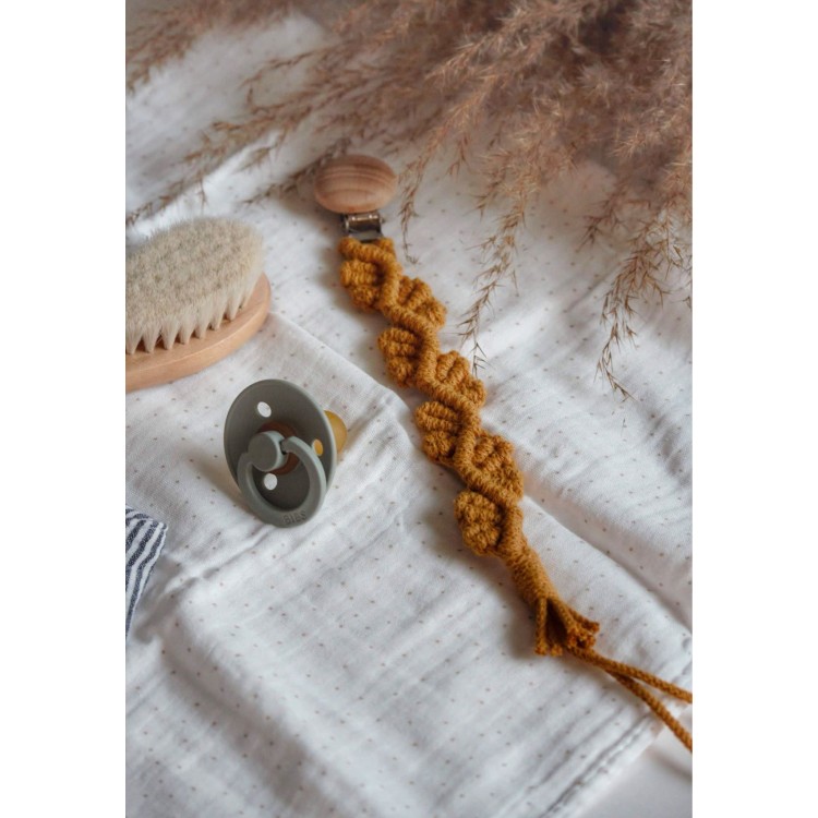 Macrame Clip Πιπίλας Leaves