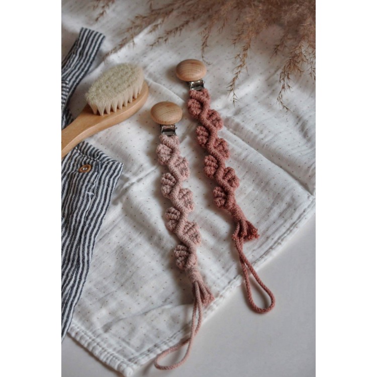 Macrame Clip Πιπίλας Leaves