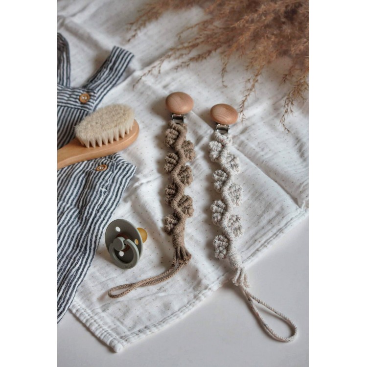 Macrame Clip Πιπίλας Leaves