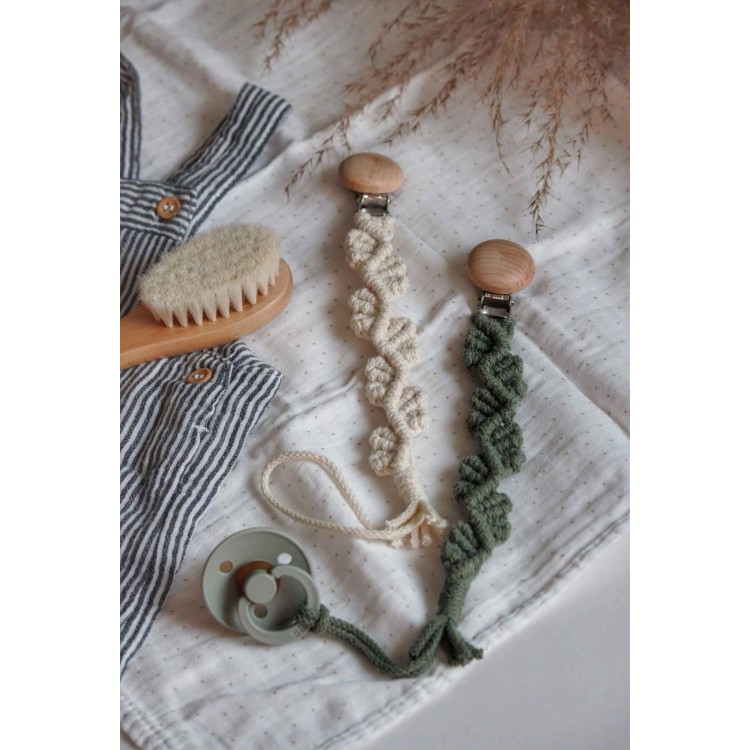 Macrame Clip Πιπίλας Leaves