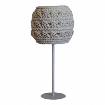 Επιτραπέζιο Πλεκτό Φωτιστικό Cream