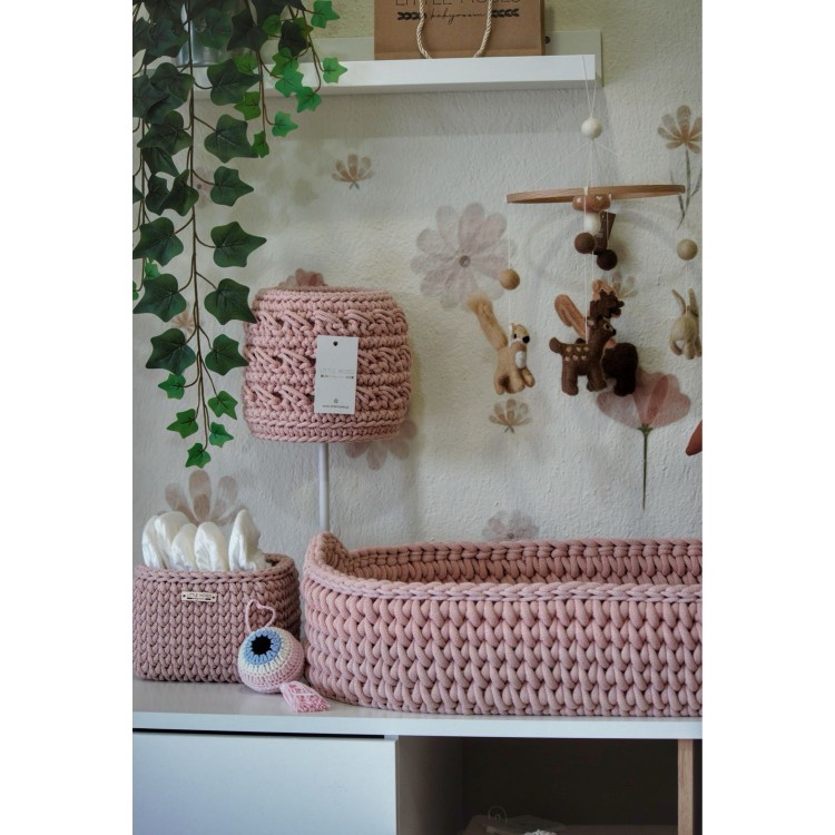 Επιτραπέζιο Πλεκτό Φωτιστικό Pastel Pink