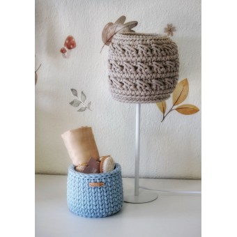 Επιτραπέζιο Πλεκτό Φωτιστικό Warm Beige