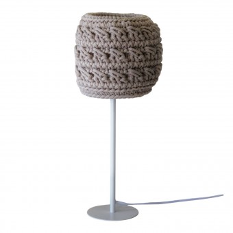 Επιτραπέζιο Πλεκτό Φωτιστικό Warm Beige