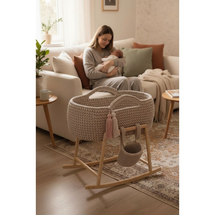 Καλαθούνες Λίκνο Μωρού Warm Beige