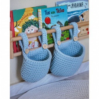 Κρεμαστό Καλάθι Αποθήκευσης Baby Blue