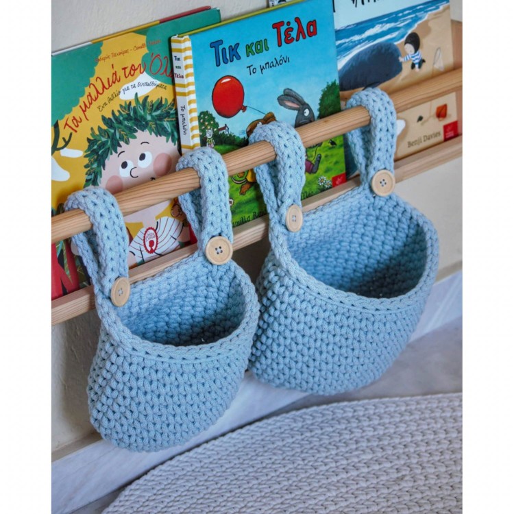 Κρεμαστό Καλάθι Αποθήκευσης Baby Blue