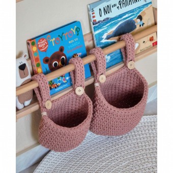 Κρεμαστό Καλάθι Αποθήκευσης Blush