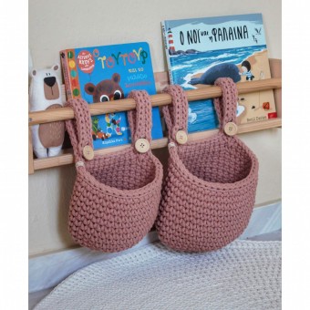 Κρεμαστό Καλάθι Αποθήκευσης Blush