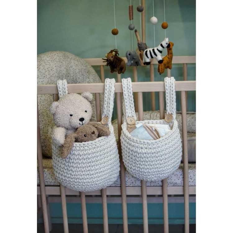 Κρεμαστό Καλάθι Αποθήκευσης Cream