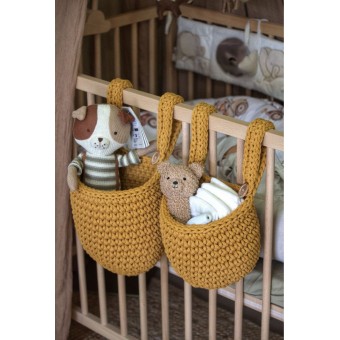 Κρεμαστό Καλάθι Αποθήκευσης Mustard