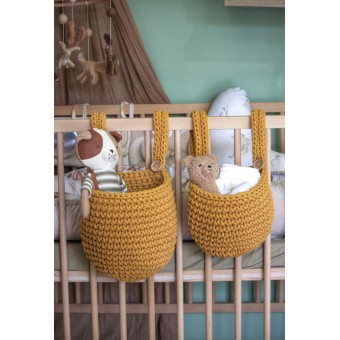 Κρεμαστό Καλάθι Αποθήκευσης Mustard