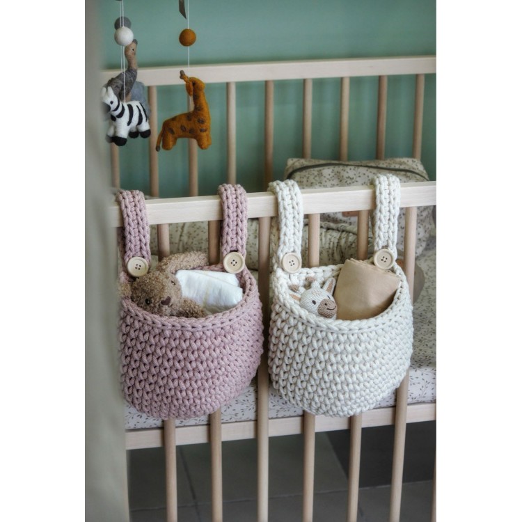 Κρεμαστό Καλάθι Αποθήκευσης Pastel Pink