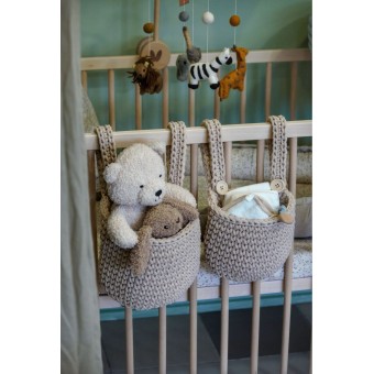 Κρεμαστό Καλάθι Αποθήκευσης Warm Beige