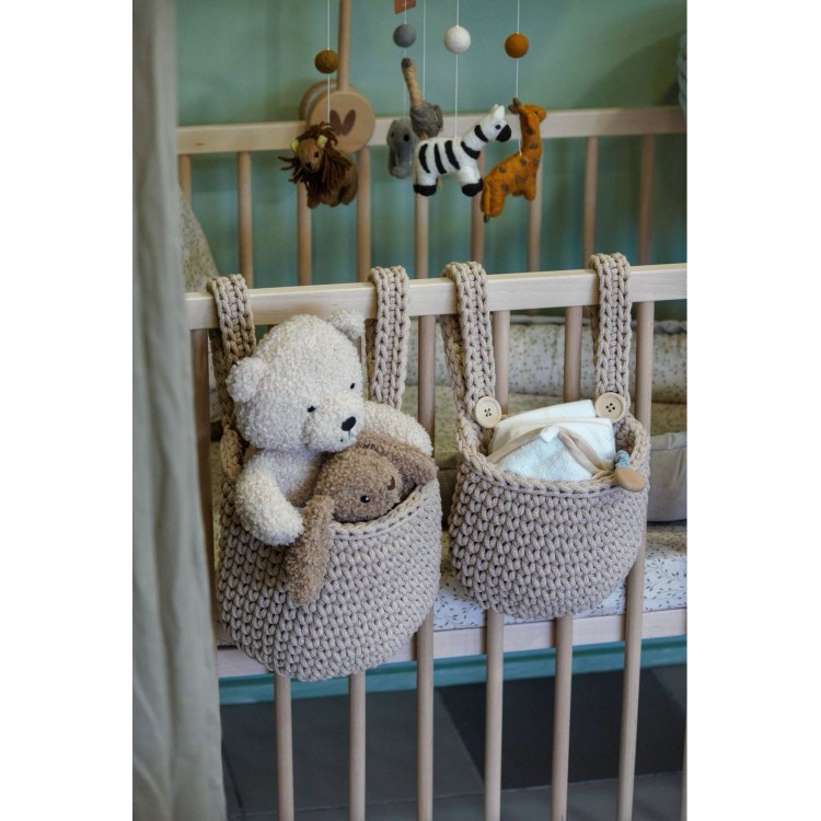 Κρεμαστό Καλάθι Αποθήκευσης Warm Beige