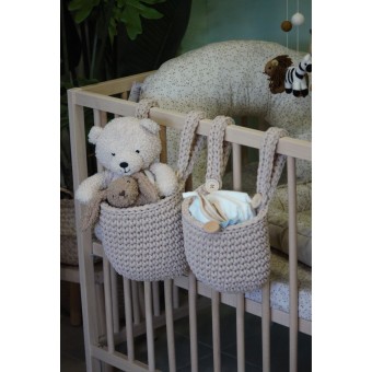 Κρεμαστό Καλάθι Αποθήκευσης Warm Beige