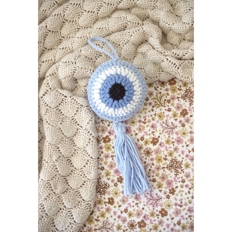 Πλεκτό Ματάκι Baby Blue