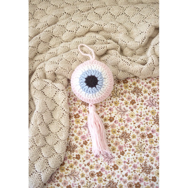 Πλεκτό Ματάκι Baby Pink