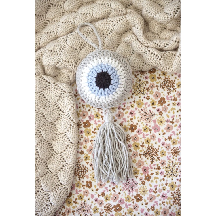 Πλεκτό Ματάκι Light Grey