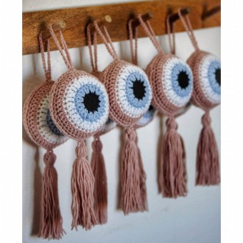 Πλεκτό Ματάκι Powder Pink