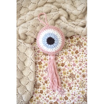 Πλεκτό Ματάκι Powder Pink