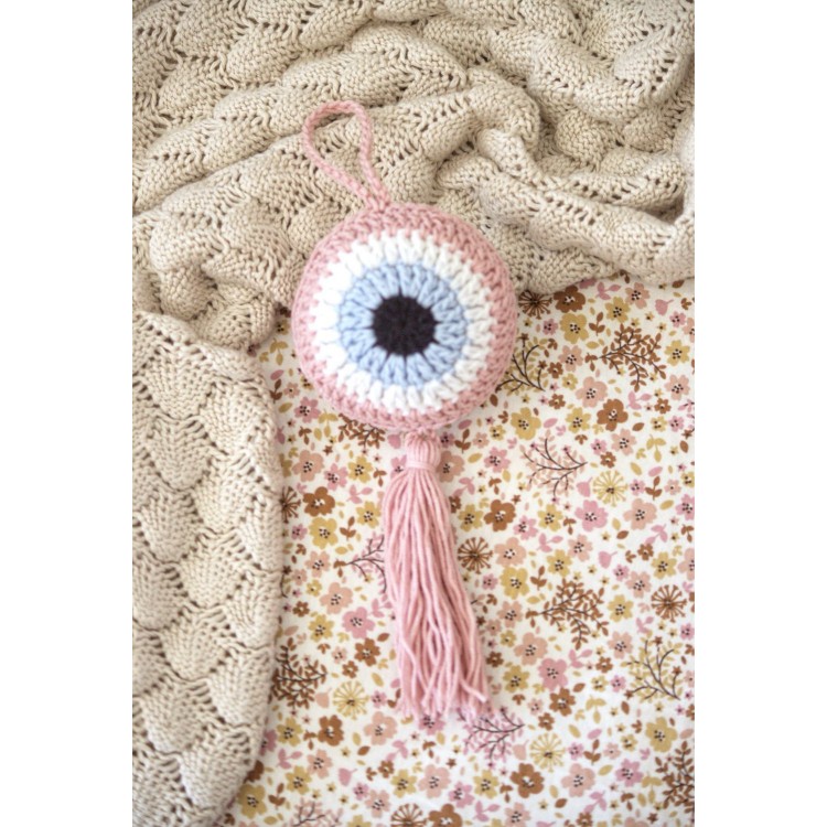 Πλεκτό Ματάκι Powder Pink