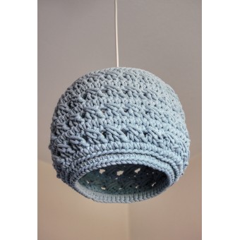 Πλεκτό Καπέλο Φωτιστικού Οροφής Baby Blue