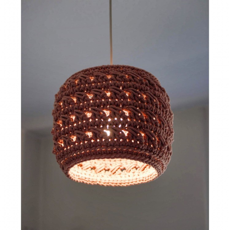 Πλεκτό Καπέλο Φωτιστικού Οροφής Blush