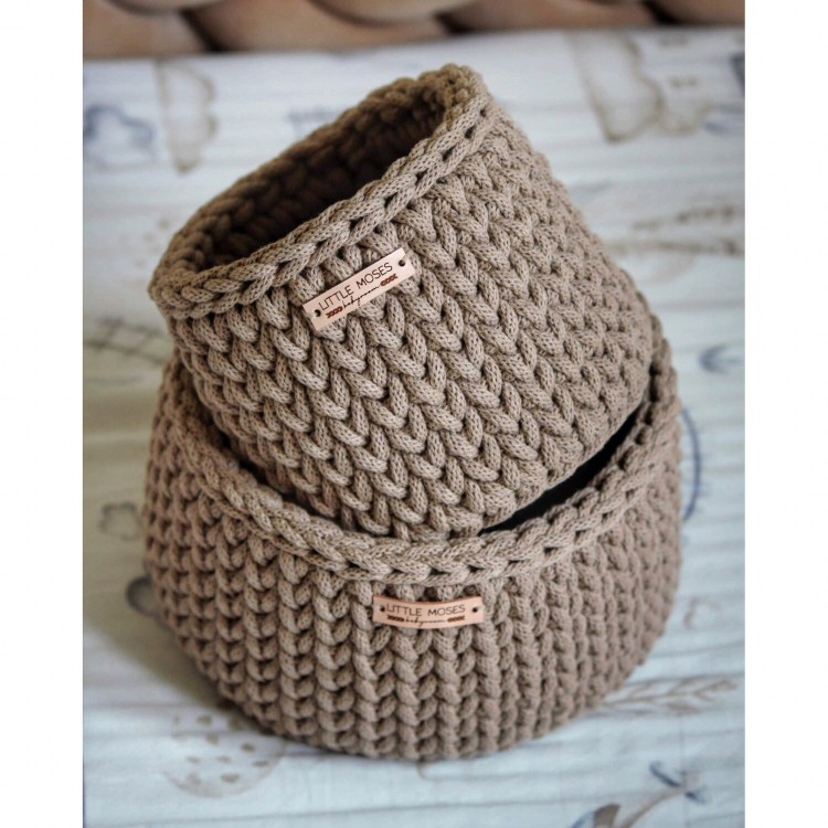 Στρογγυλά Καλάθια Οργάνωσης Βρεφικών Καλλυντικών Sand