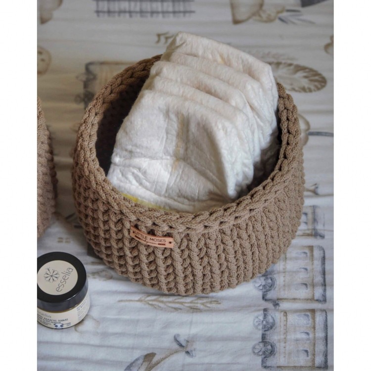 Στρογγυλά Καλάθια Οργάνωσης Βρεφικών Καλλυντικών Sand