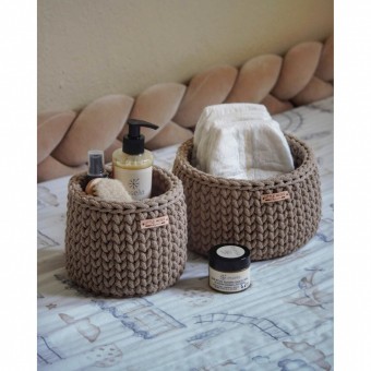 Στρογγυλά Καλάθια Οργάνωσης Βρεφικών Καλλυντικών Sand