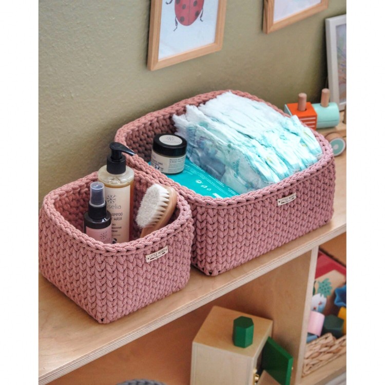 Τετράγωνο Καλάθι Οργάνωσης Βρεφικών Καλλυντικών Blush