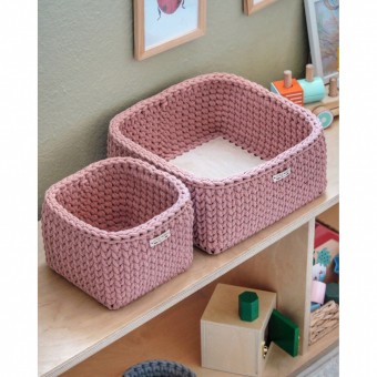 Τετράγωνο Καλάθι Οργάνωσης Βρεφικών Καλλυντικών Blush