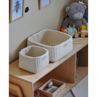 Τετράγωνο Καλάθι Οργάνωσης Βρεφικών Καλλυντικών Cream