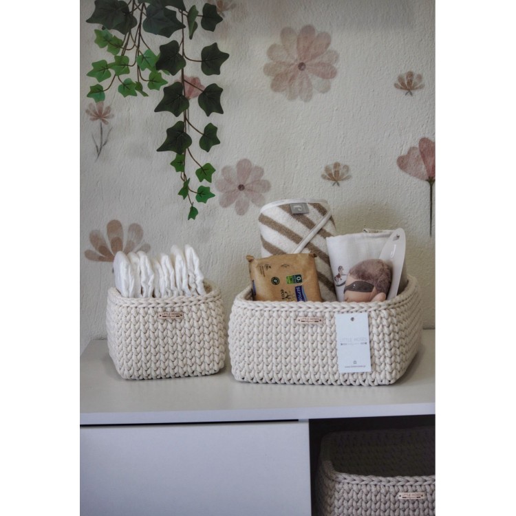 Τετράγωνο Καλάθι Οργάνωσης Βρεφικών Καλλυντικών Cream