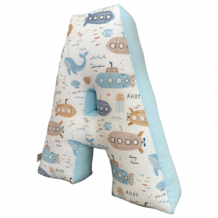 Βαμβακερό μαξιλάρι μονόγραμμα