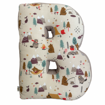 Βαμβακερό μαξιλάρι μονόγραμμα