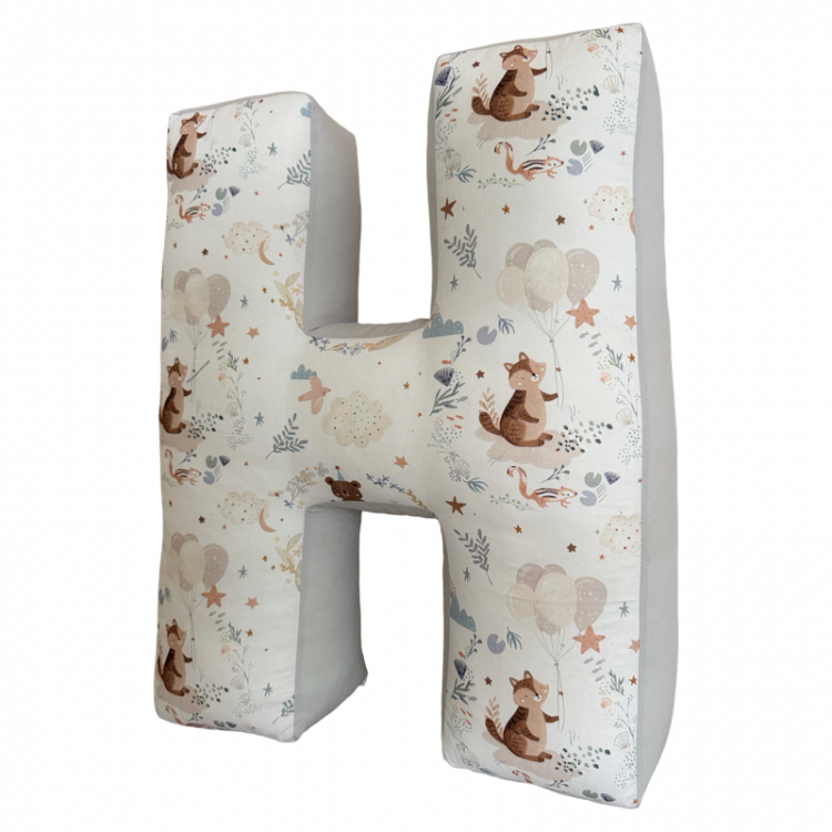 Βαμβακερό μαξιλάρι μονόγραμμα