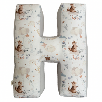 Βαμβακερό μαξιλάρι μονόγραμμα