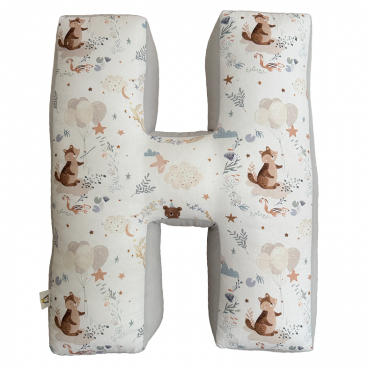 Βαμβακερό μαξιλάρι μονόγραμμα