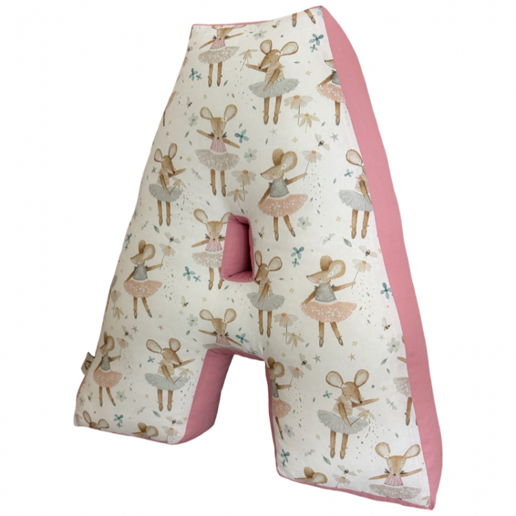 Βαμβακερό μαξιλάρι μονόγραμμα