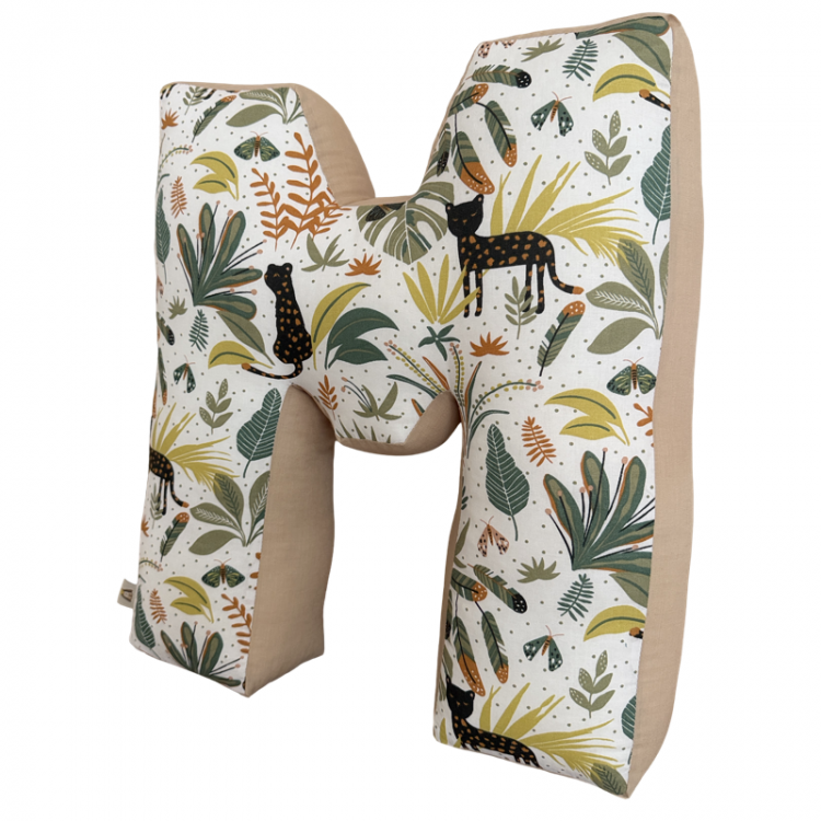 Βαμβακερό μαξιλάρι μονόγραμμα