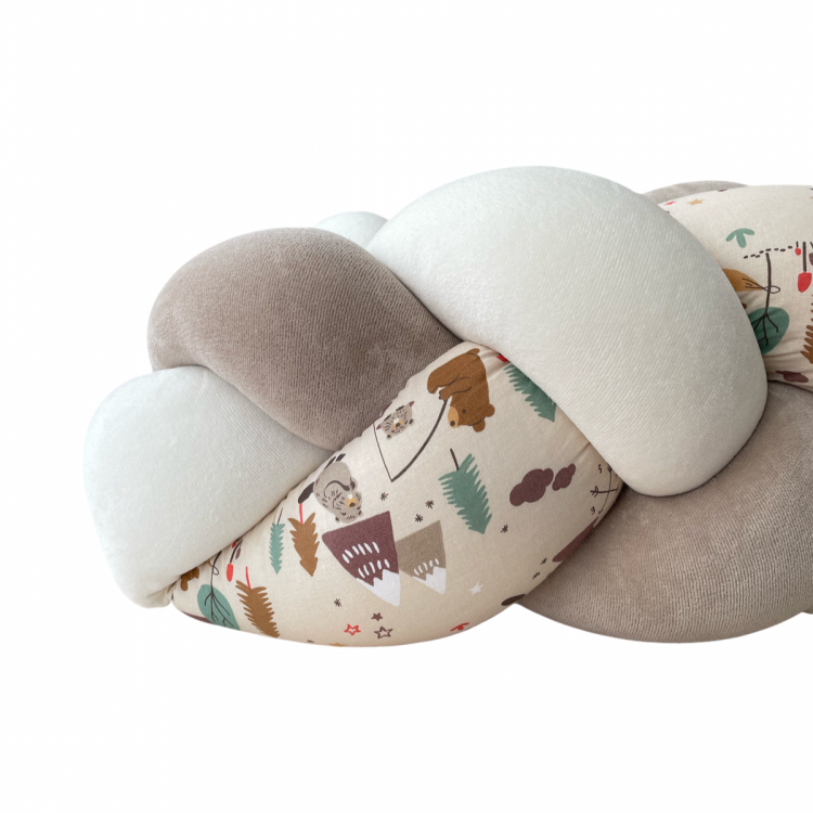 Πλεξούδα Προστατευτικό Κρεβατιού Μωρού