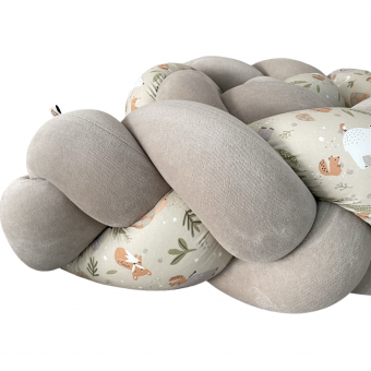 Πλεξούδα Προστατευτικό Κρεβατιού Μωρού