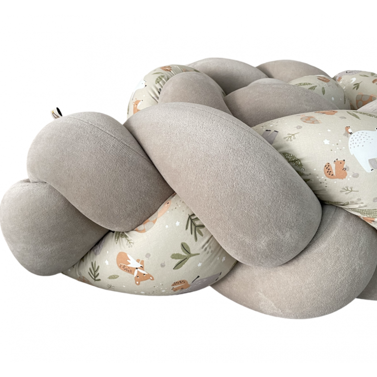 Πλεξούδα Προστατευτικό Κρεβατιού Μωρού