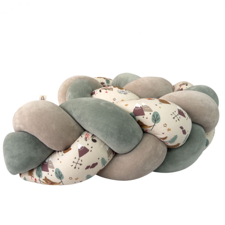 Πλεξουδα Προστατευτικό Κρεβατιού Μωρού